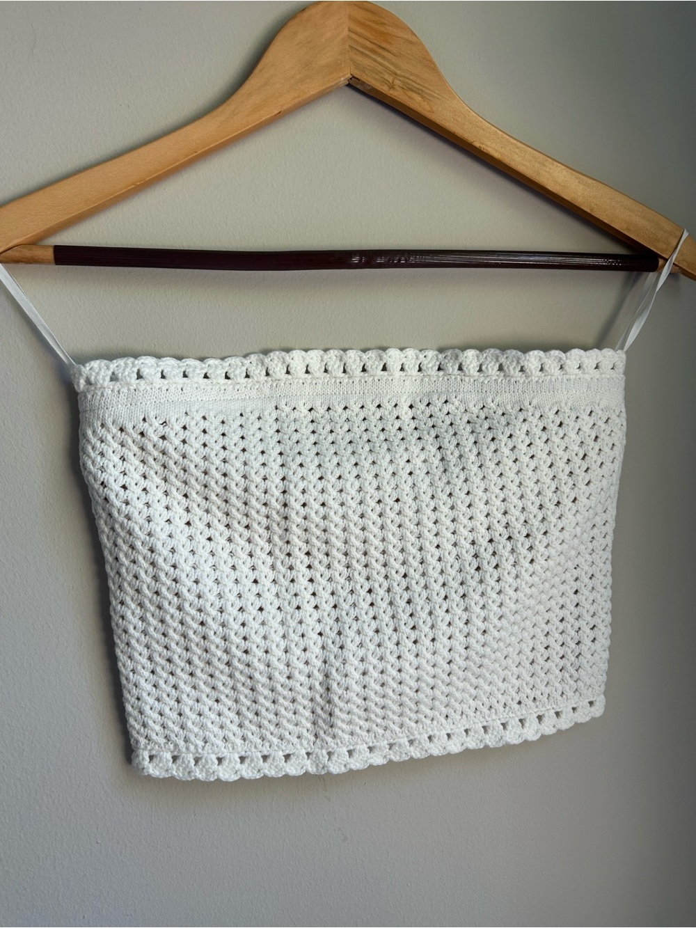 Alice + Olivia Soft White Crochet Bustier Crop Top XS NWT $250